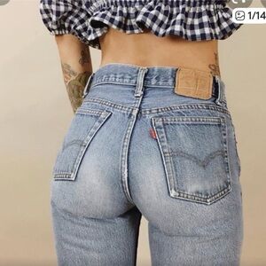 Levi's Light Blue Straight Jeans